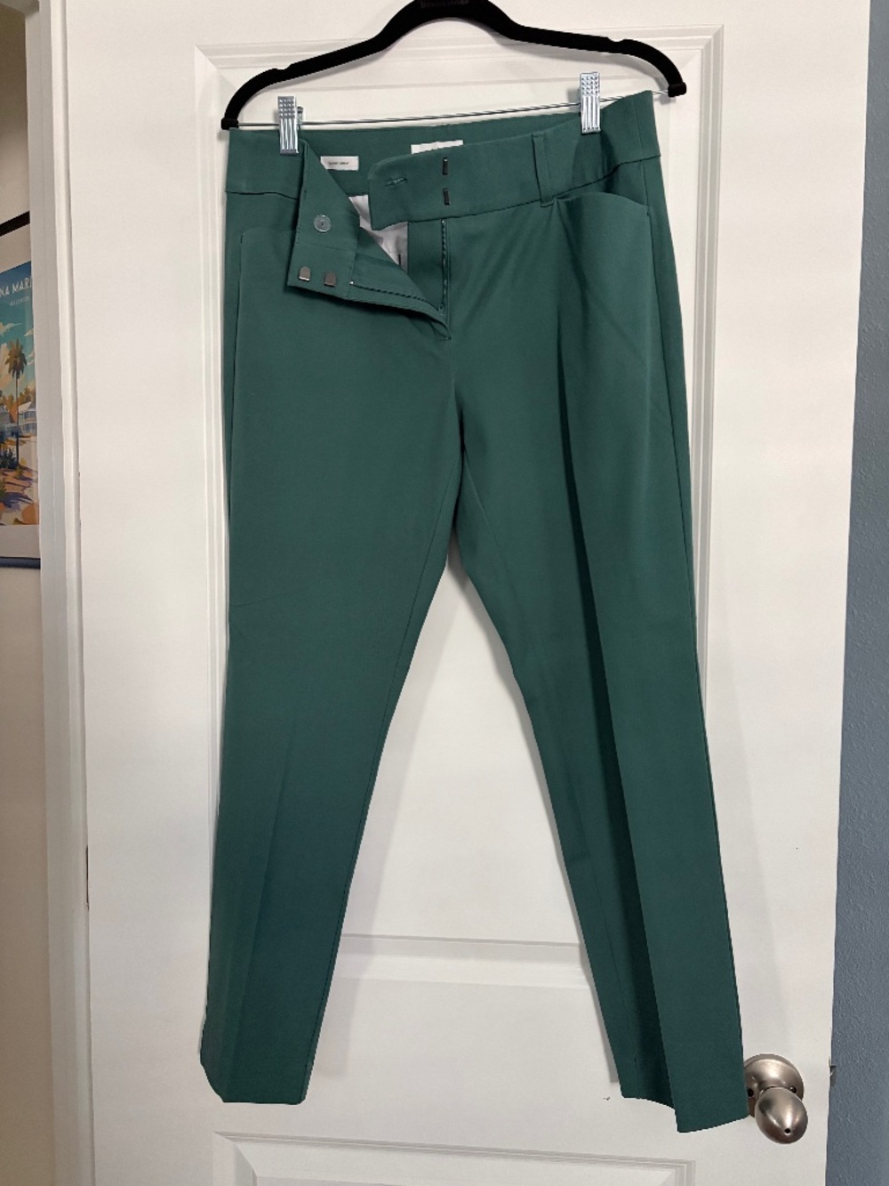 Emerald Green Loft pants -8